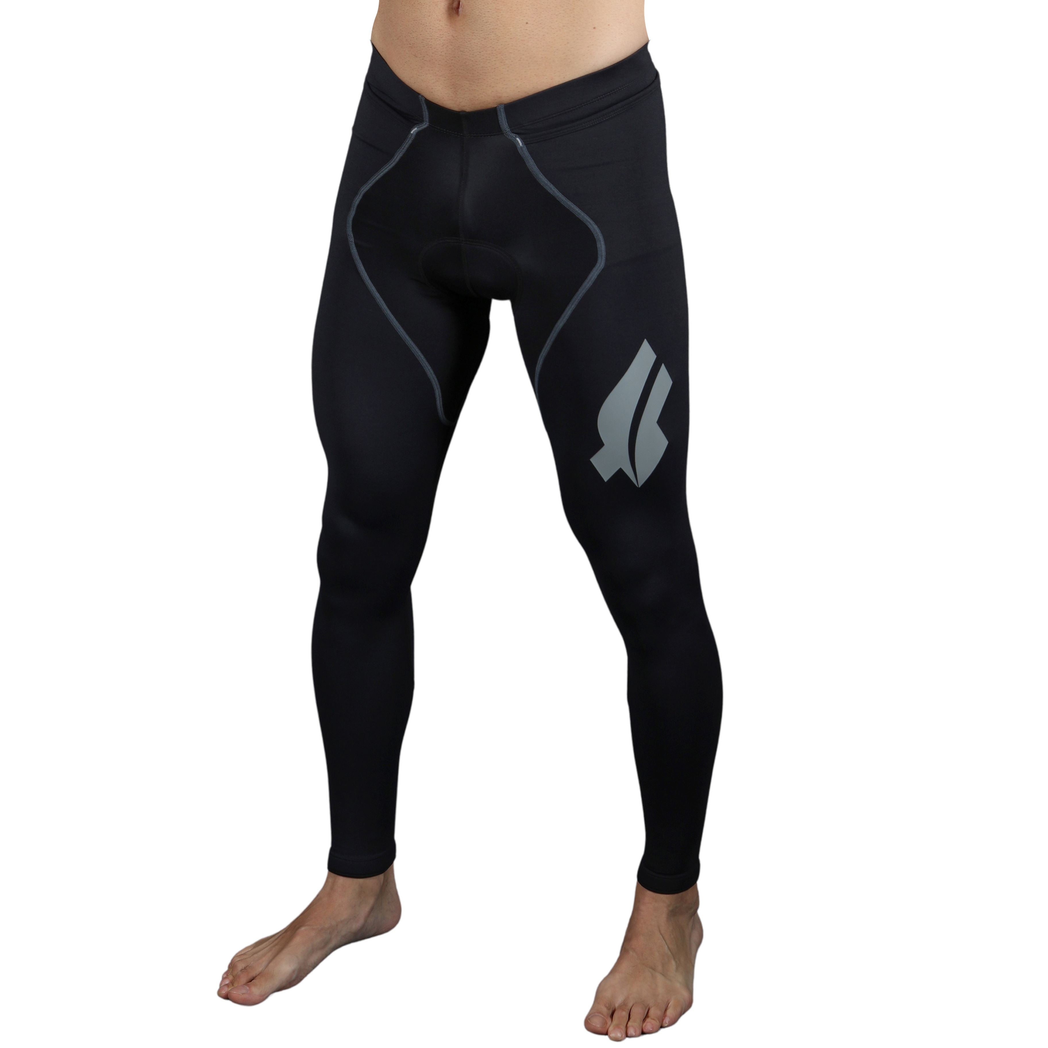 Calça Ciclismo Basic - Preto c/ F ESTANHO l Masc Calça Ciclismo Masculina Compressão Parte de Baixo Flets